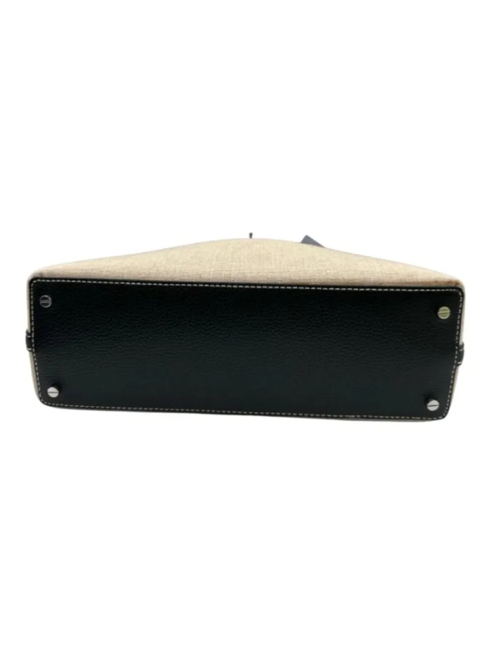 NWT TOTEME T-Lock Canvas Clutch Ecru Black Crossbody